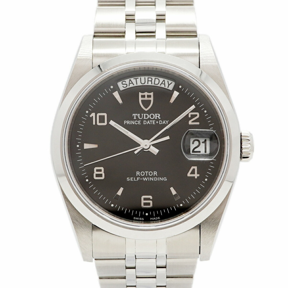 Tudor Prince Date-Day 76200 Black Dial Men's Watch